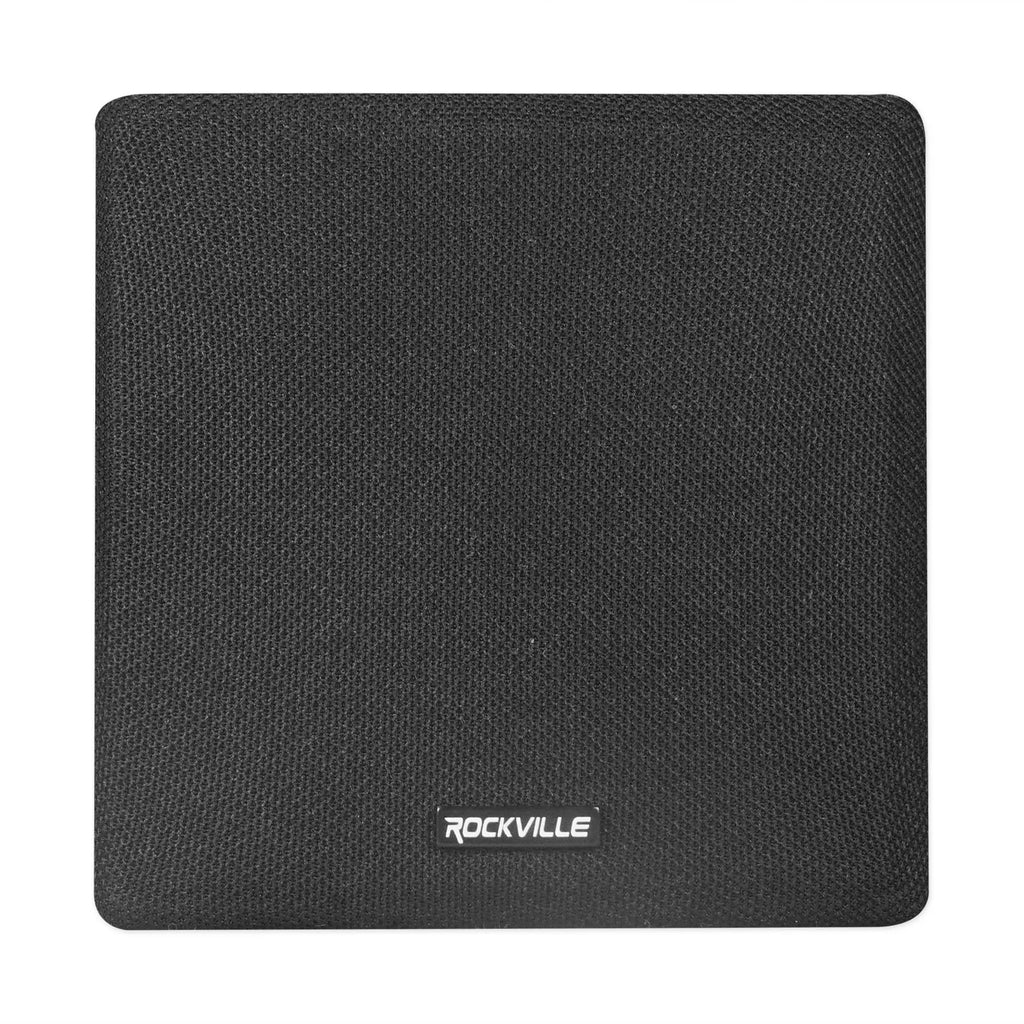 Cube by Rockville Pair of 3.5" Black Home Theater Wall Sizepeakers+Sizewivel Brackets