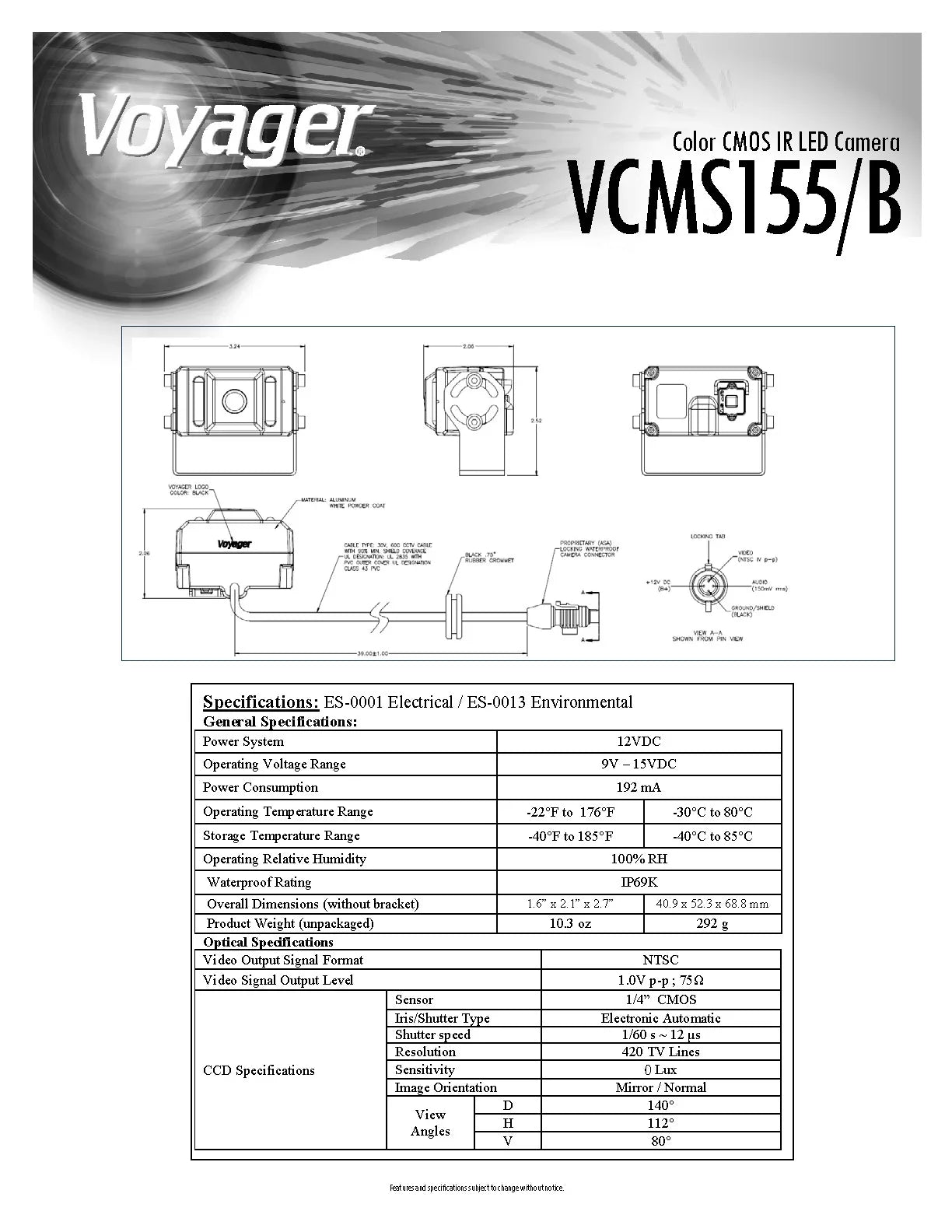 ASizeA Electronics VCMSize155 Camera