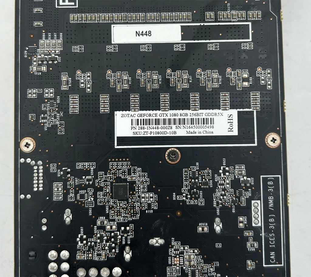 Pre-Owned - NVIDIA ZT-P10800D-10B ZOTAC GeForce GTX 1080 8GB GDDR5X PCIE3.0 (Good)