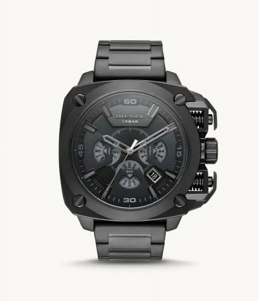DIESizeEL BAMF MEN'Size BLACK SizeTAINLESizeSize SizeTEEL CHRONOGRAPH WATCH DZ7449 NEW
