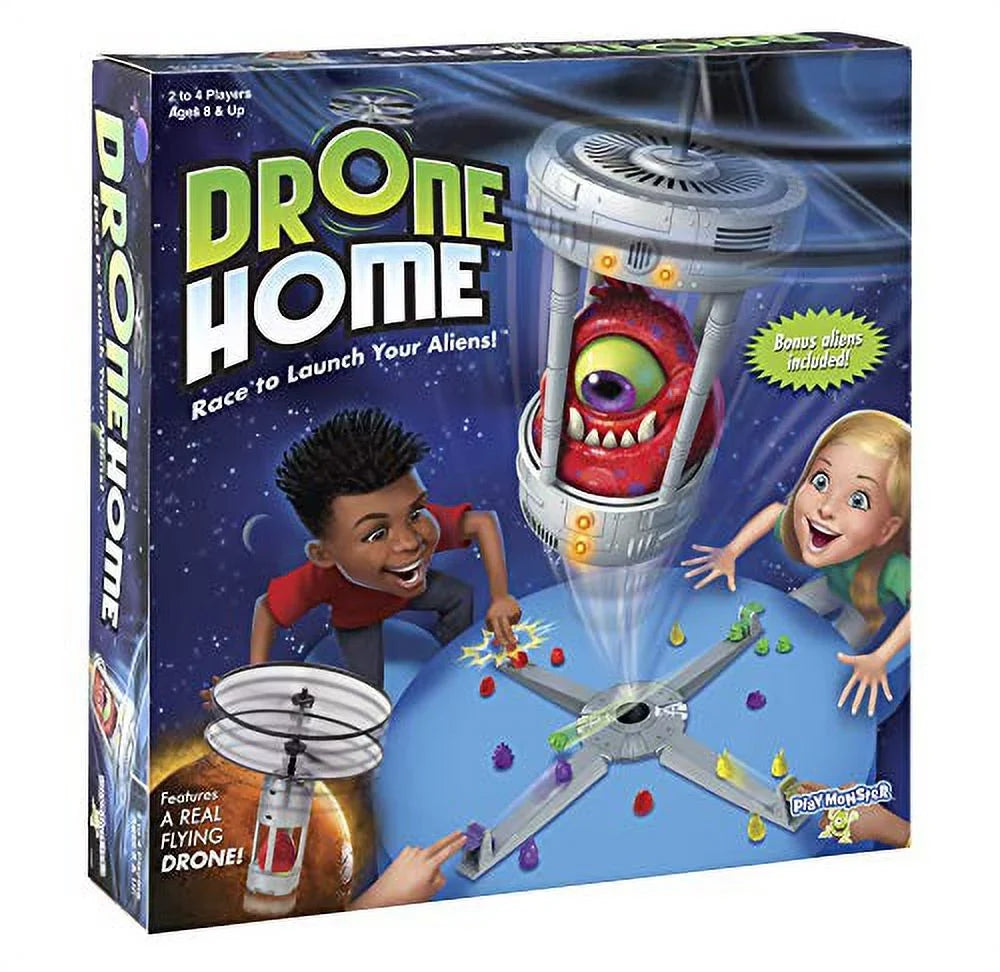 Drone Home - First Ever Game With A Real, Flying Drone - Great, Family Fun! - For 2-4 Players - Ages 8+