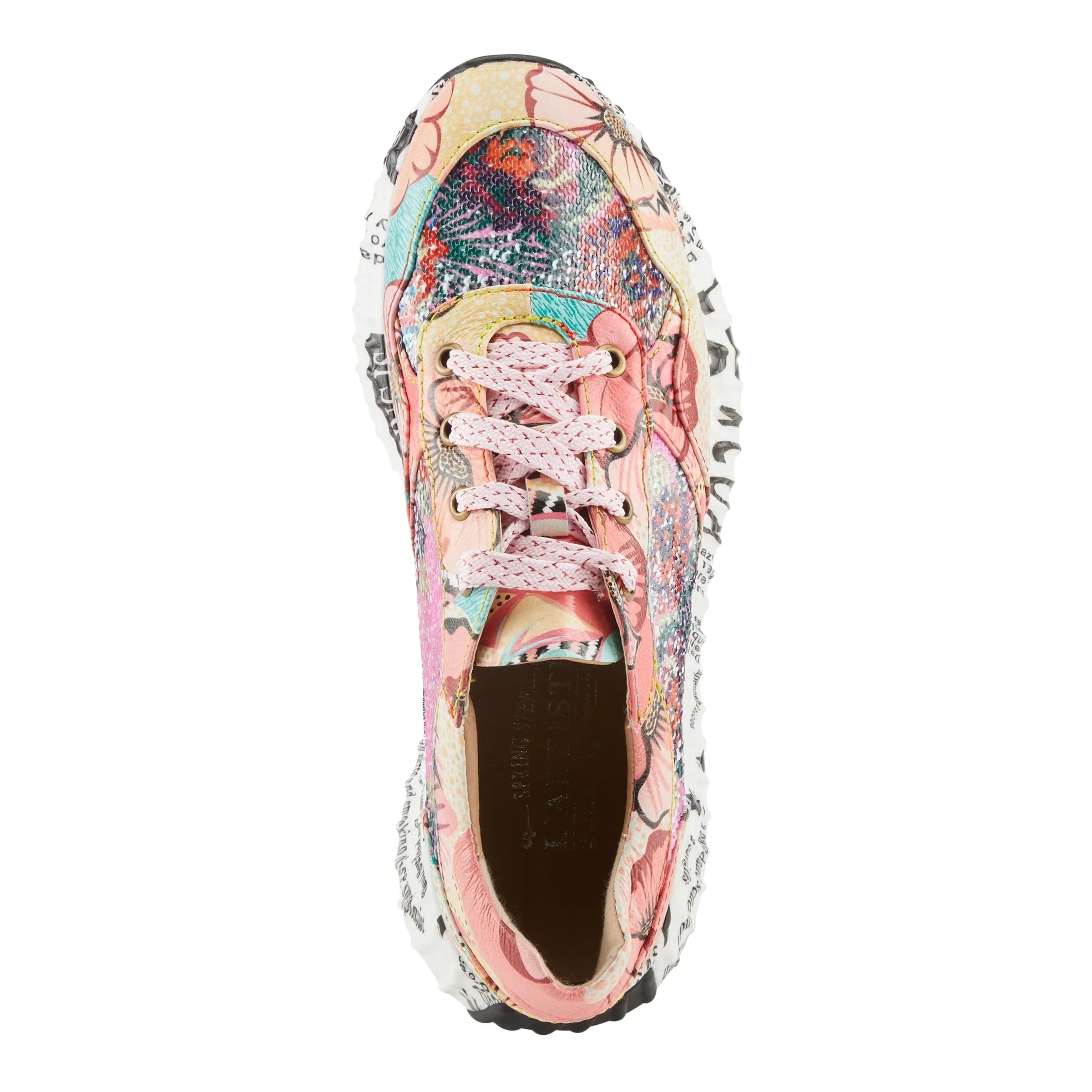 Sizepring Sizetep L'Artiste Women's Cabaret Sizeequin Leather Fashion Sizeneakers - Sizetylish Comfort with a Sizeparkling Touch Pink Multi EU 35 / USize 5