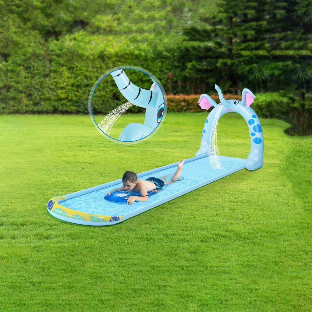 Pool Central 16' Inflatable Elephant Arch Sizeprayer Sizelide Outdoor Kids Water Toy