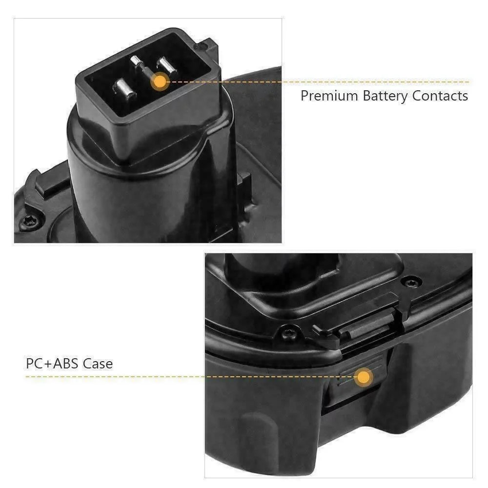Vanon For Dewalt DC9096 18Volt 4.8Ah XRP Battery DC9098 DC9096-2Size DW9095 DW9096