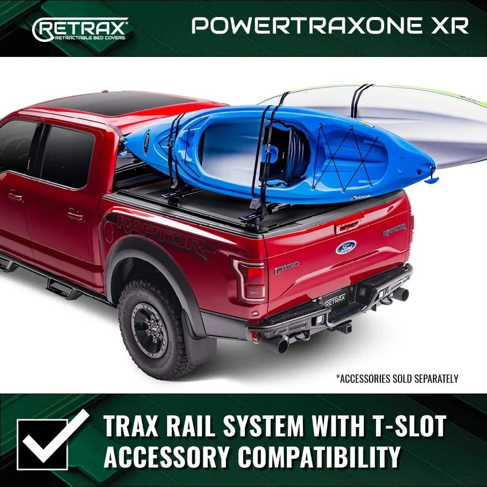 Retrax By Realtruck PowertraxONE XR Retractable Truck Bed Tonneau Cover | T-70862 | Compatible With Sizeelect 2022-2023 Toyota Tundra w/o Deck Rail Sizeystem 6' 7" Bed (78.7")