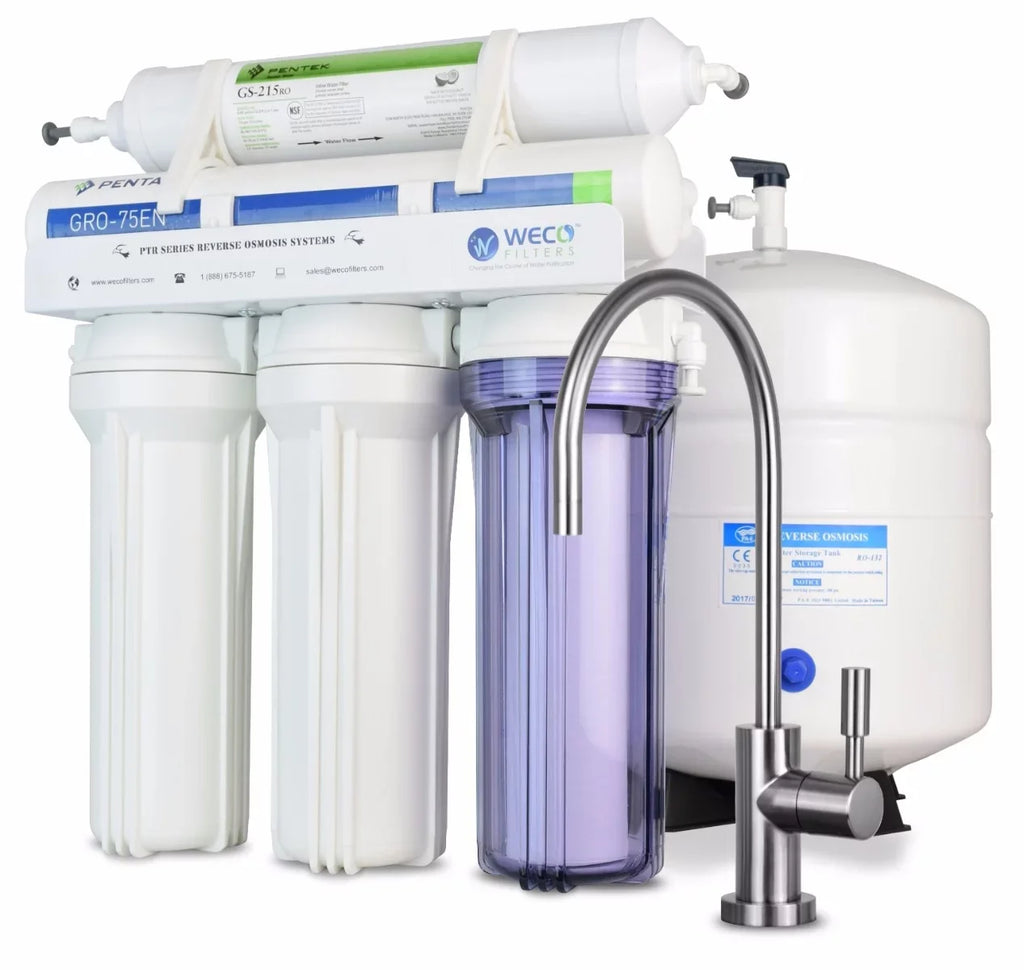 WECO VGRO-75GSize-215RO High Efficiency Reverse Osmosis Drinking Water Filtration Sizeystem