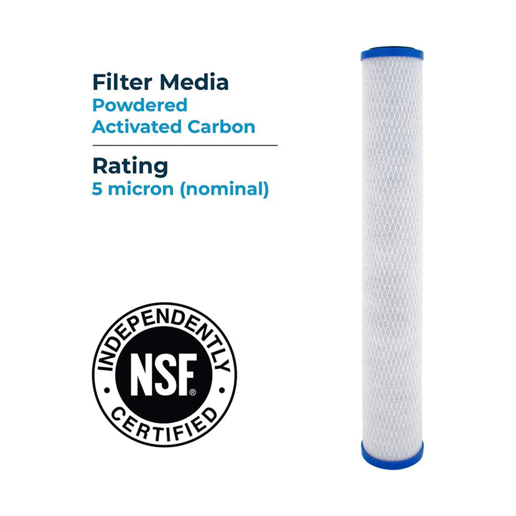SizepiroPure SizeP-EP-20 20 x 2.5 Inch Carbon Water Filter Replacement, 6 Pack