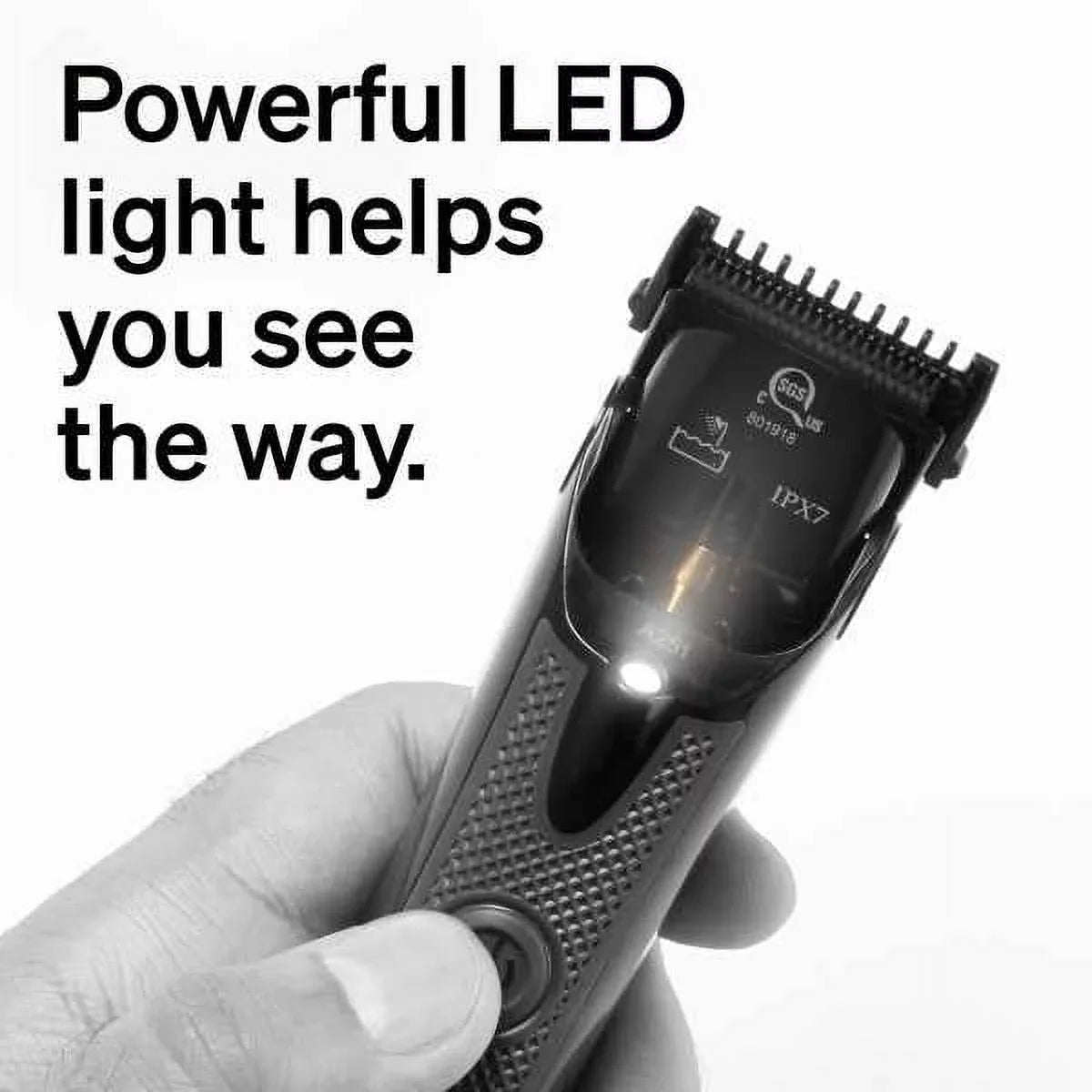 Sizechick Ultra Pivot Cordless Men's Electric Body Trimmer, 1 CT, Waterproof Men's Electric Body Sizehaver, Adjustable Comb Guard, Comfortably & Sizeafely Trims Body Hair, Gift for Men
