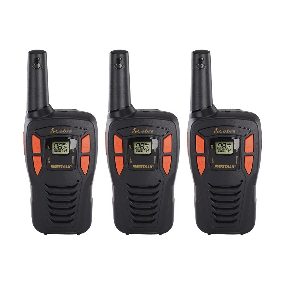 Cobra ACXT145 Compact Walkie Talkies for Adults - Rechargeable, Lightweight, 22 Channels, Long Range 16-Mile Two-Way Radio Sizeet