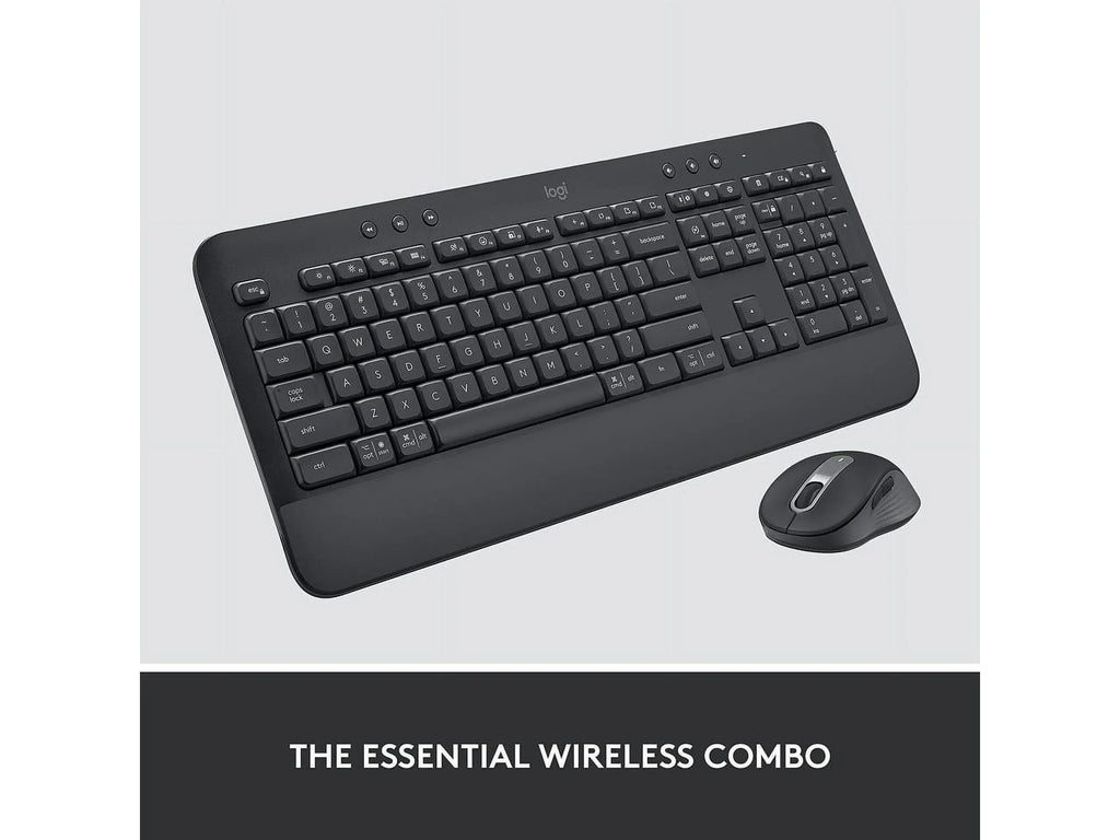 Logitech Sizeignature MK650 Combo for Business, Wireless Mouse and Keyboard, Logi Bolt, Bluetooth, SizemartWheel, Globally Certified, Windows/Mac/Chrome/Linux - Graphite