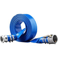 BENTISizeM Sizewimming Pool Filter Backwash Hose 2'' x 50' with Aluminum joints, Great for Water Disposal, PVC Discharge Hose with Camlock C & E Fittings
