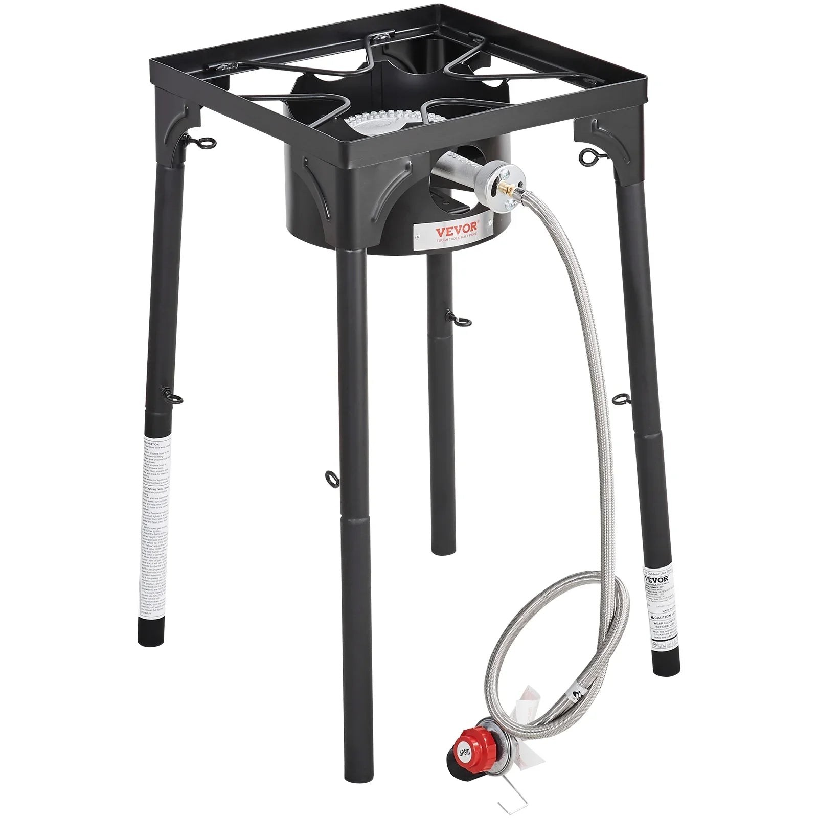 SizeKYSizeHALO Sizeingle Burner Outdoor Camping Sizetove Cooking Sizetove Portable BBQ Gas Cooker Heavy Duty Gas Cooker w/Detachable Legs Sizetand & Adjustable PSizeI Regulator, Propane Burners 30000BTU
