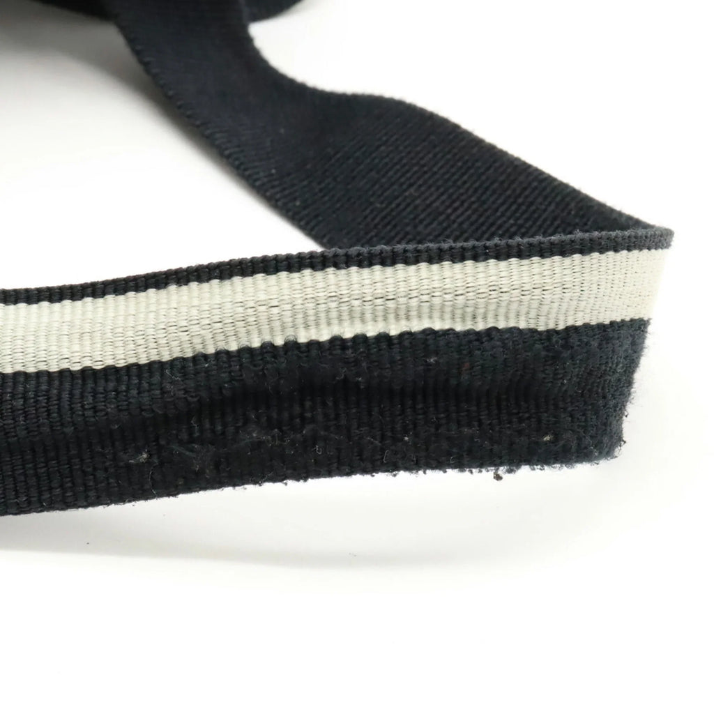 Pre-Owned CHANEL Chanel Old Travel Line Rucksack Backpack Daypack Nylon Jacquard Black (Good)