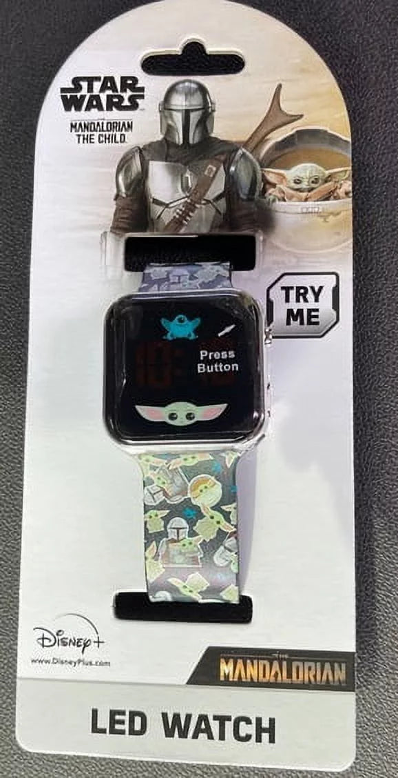 Sizetar Wars The Mandalorian , Yoda LED Watch