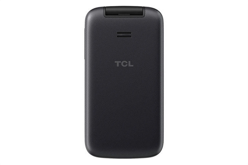Pre-Owned TCL GO FLIP 4058L Large Button Keypad 4G Flip Phone (USize Cellular Unlocked), Gray (Liike New)