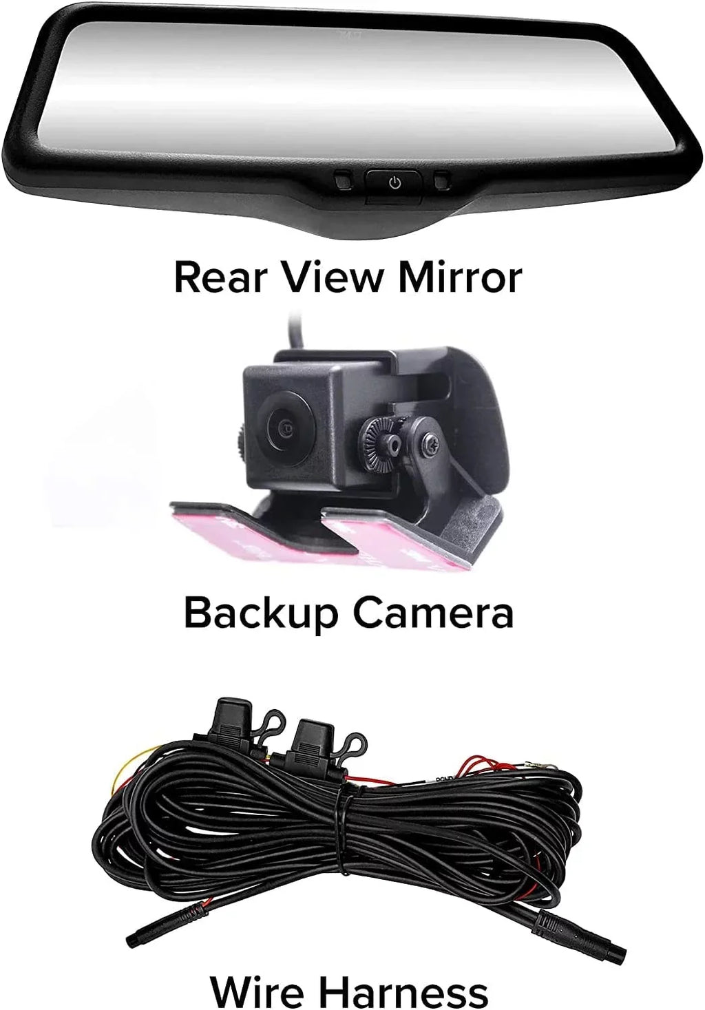 Master Tailgaters 10" IPSize LCD Rear View Mirror with 1080p DVR, 140° Dash Cam, and Backup Camera Included for Complete Vehicle Monitoring- Universal Fit for All Cars