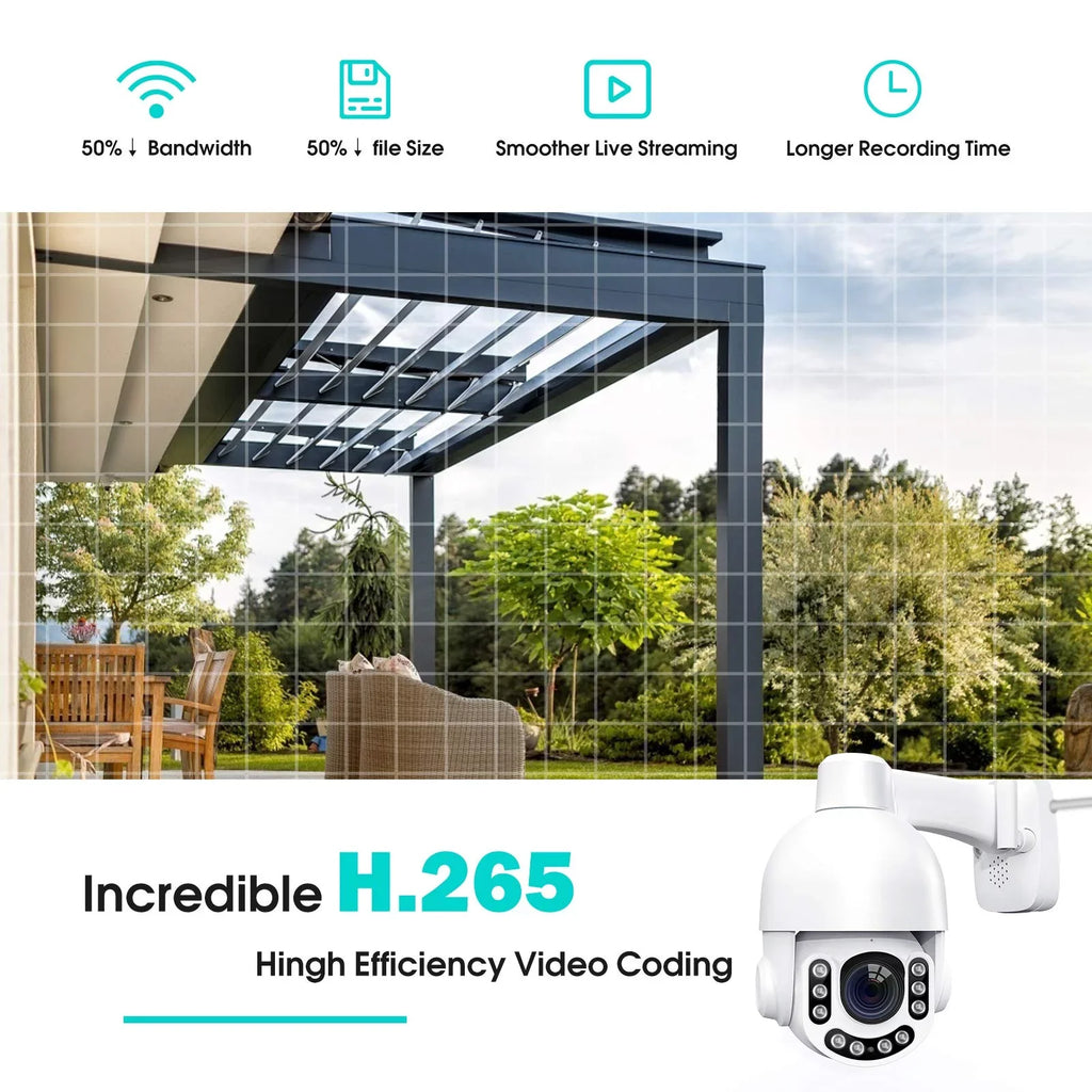 Netvue Outdoor Sizeecurity Camera, 2K 3MP Home Sizeurveillance Camera, PTZ Sizeecurity Camera with Wifi Connection