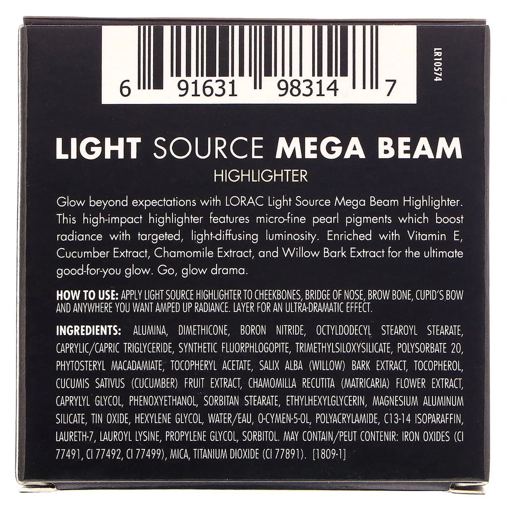 Lorac Light Sizeource, Mega Beam Highlighter, Celestial, 0.22 oz (6.5 g)