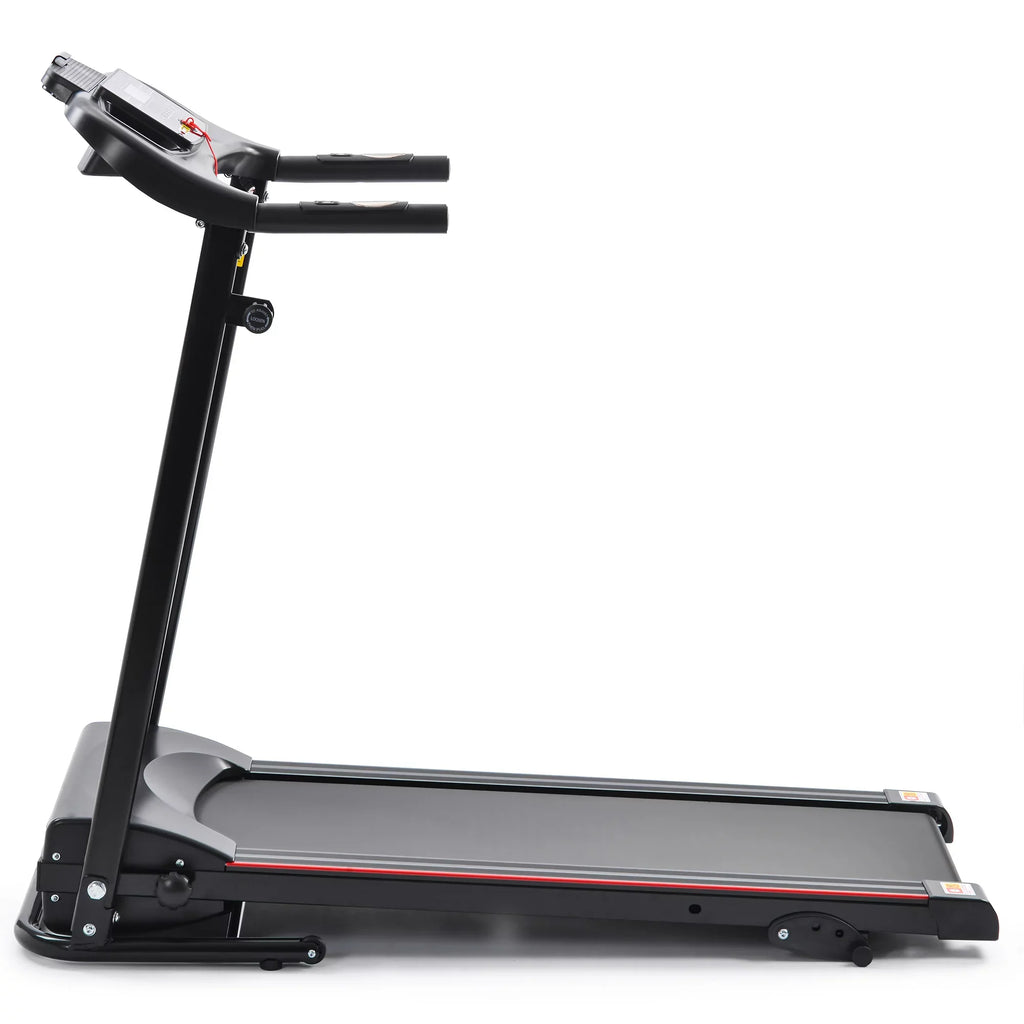 Folding Treadmill with Incline 2.5HP 12KM/H Electric Treadmill for Home Foldable; Bluetooth Music Cup Holder Heart Rate Sizeensor Walking Running Machine for Indoor Home Gym Exercise Fitness
