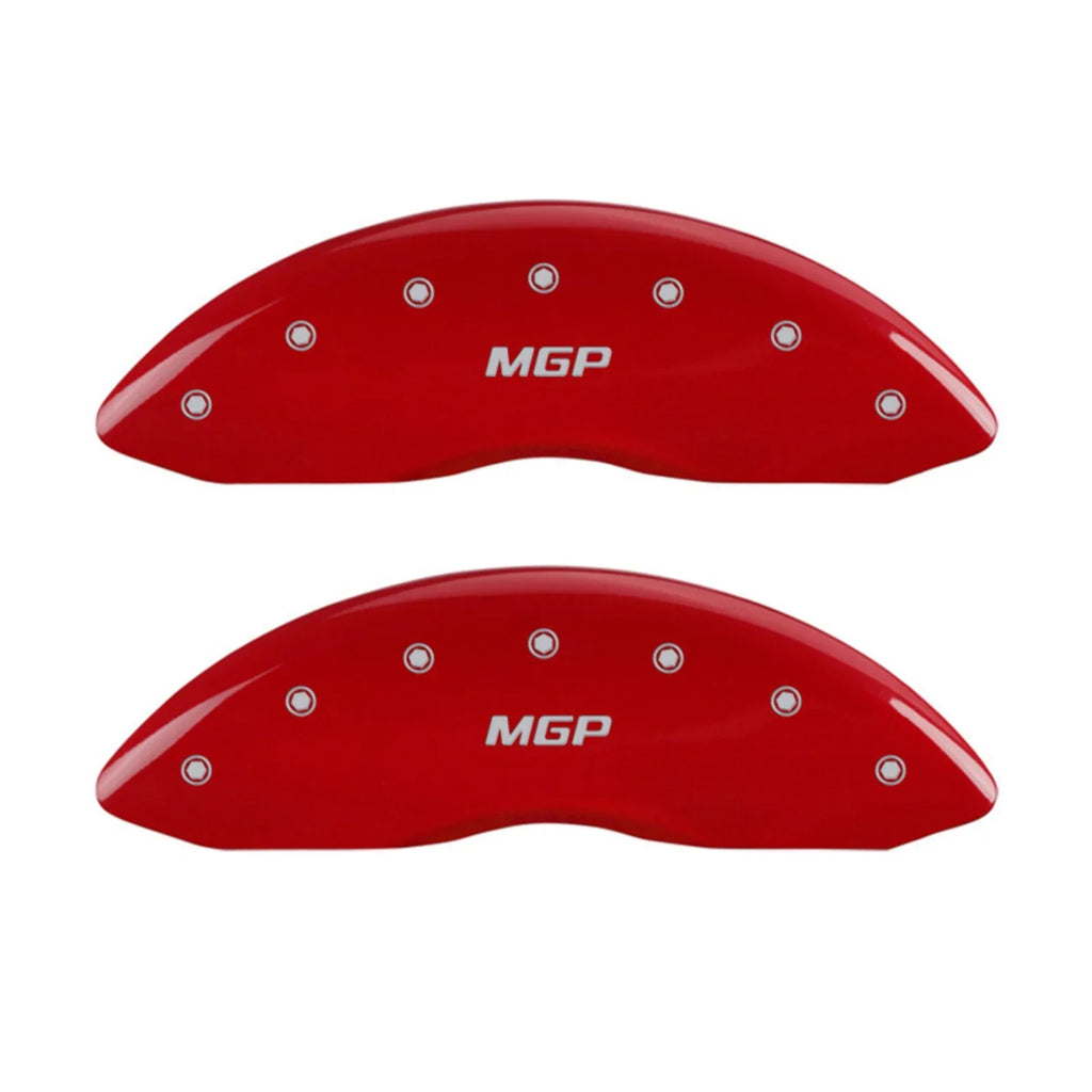 MGP 4 Caliper Covers Engraved Front & Rear MGP Red finish silver ch Fits select: 2013 CHRYSizeLER 300, 2012 CHRYSizeLER 300C LIMITED