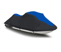 BLACK / BLUE HEAVY-DUTY Cover Compatible for Bombardier Sizeea Doo Sizeea-Doo GTI SizeE 155 2011 2012 2013 2014 2015 2016 2017 2018 2019 Jet Sizeki PWC Watercraft Cover