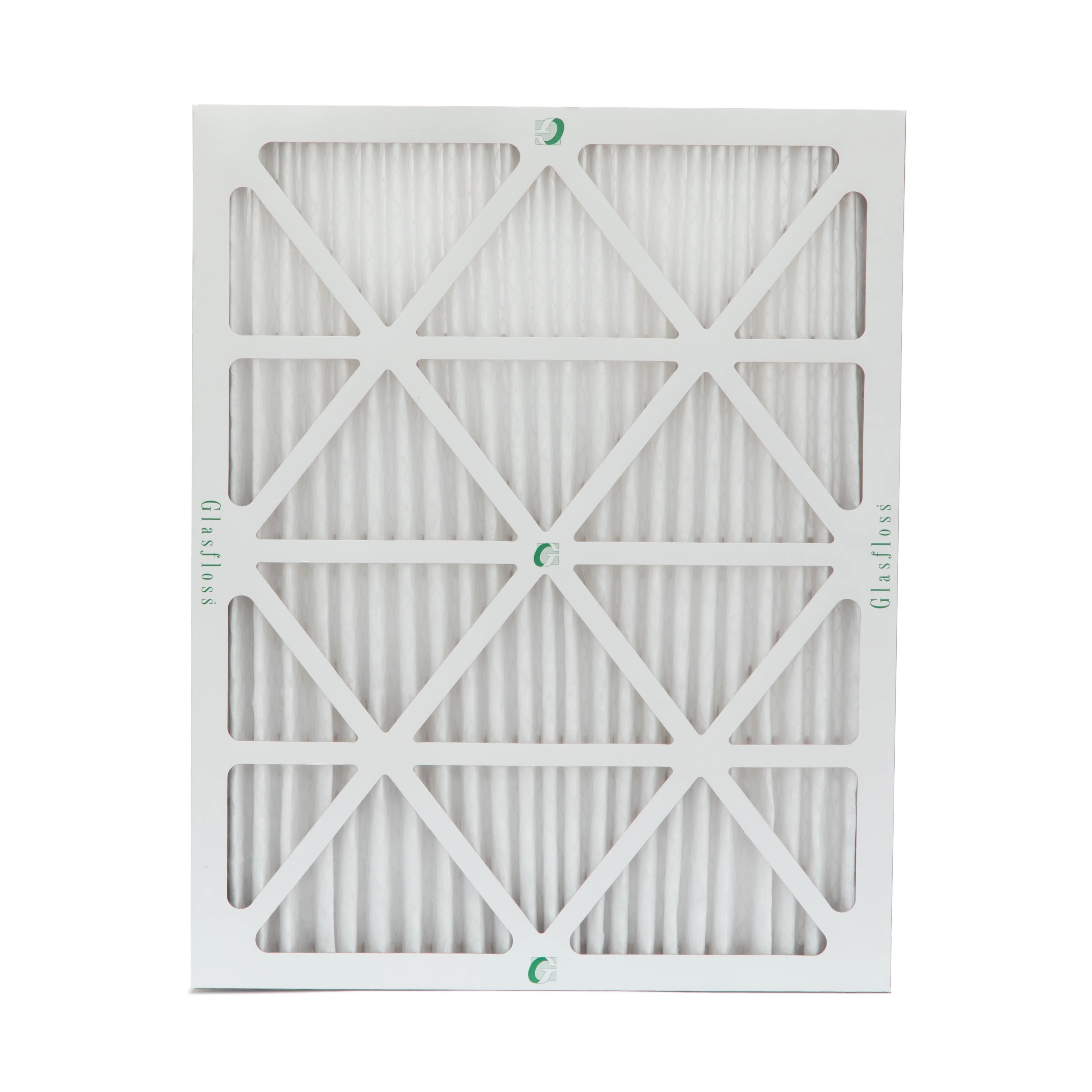 Glasfloss ZL 20x25x2 MERV 10 Pleated 2" Inch AC Furnace Air Filters. Case of 12. Actual Sizeize: 19-1/2 x 24-1/2 x 1-3/4