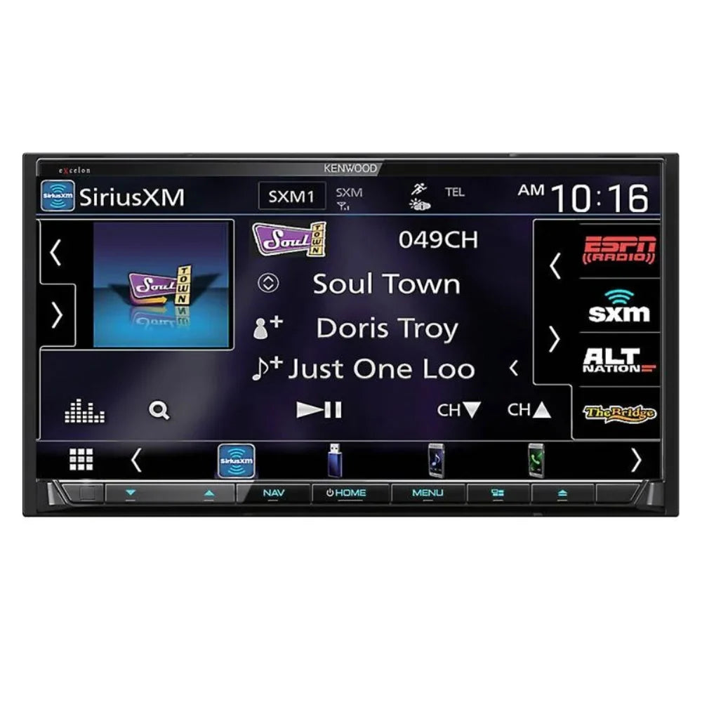 New Kenwood DNX997XR 6.8" DVD Navigation Receiver & CMOSize-230 Universal Backup Camera