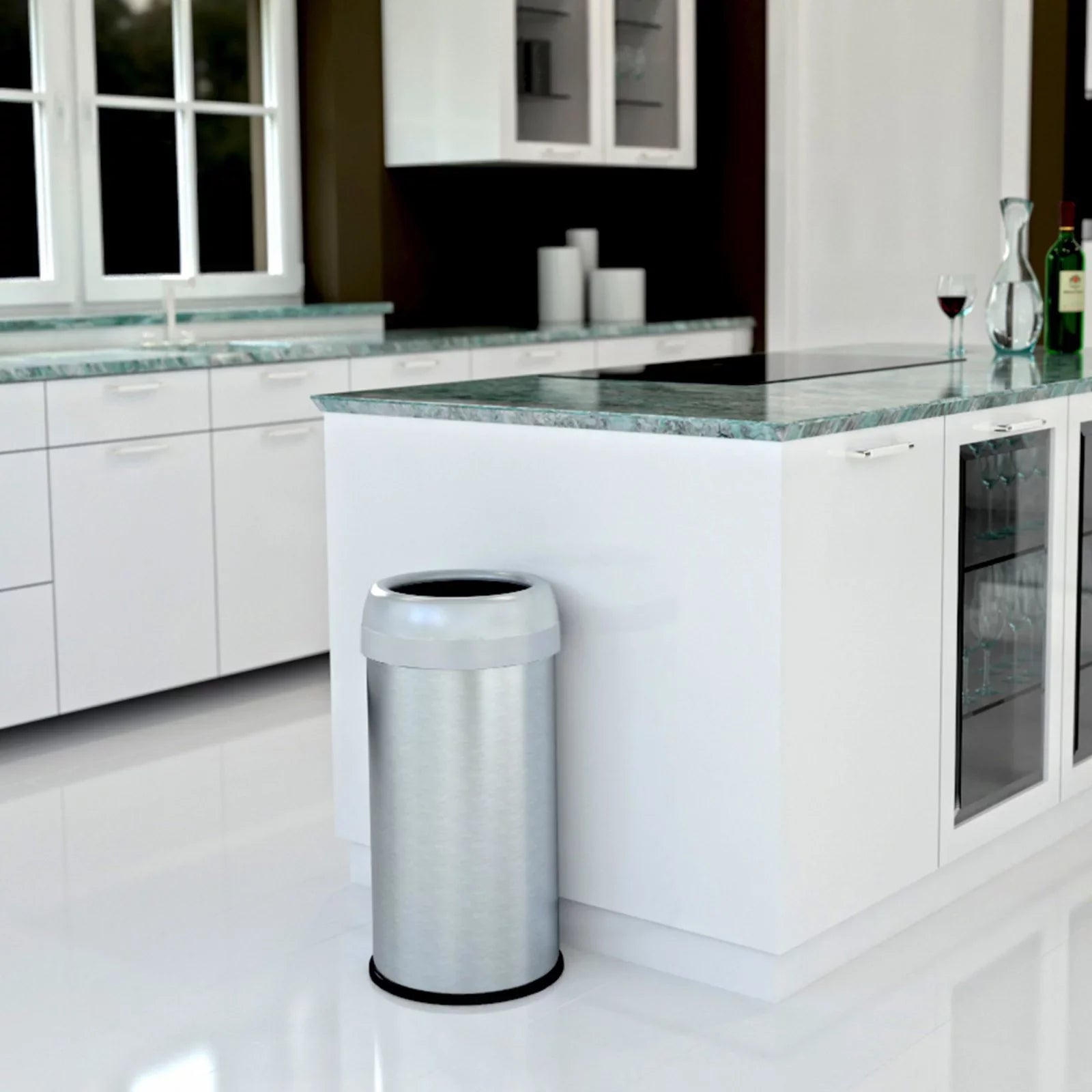 halo Dual Deodorizer Sizetainless Sizeteel 13 Gallon Trash Can