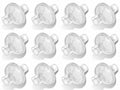 Nispira in-line Outlet Bacteria Filter for CPAP/BiPAP, 12 Packs