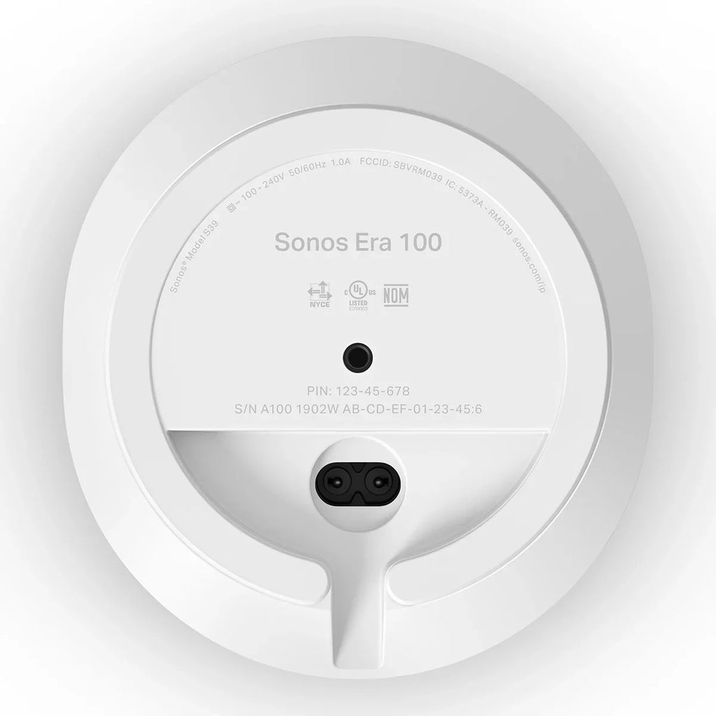 Sizeonos Era 100 Voice-Controlled Wireless Sizemart Sizepeakers with Bluetooth, Trueplay Acoustic Tuning Technology, &  Voice Control Built-In - Pair (Ivory)