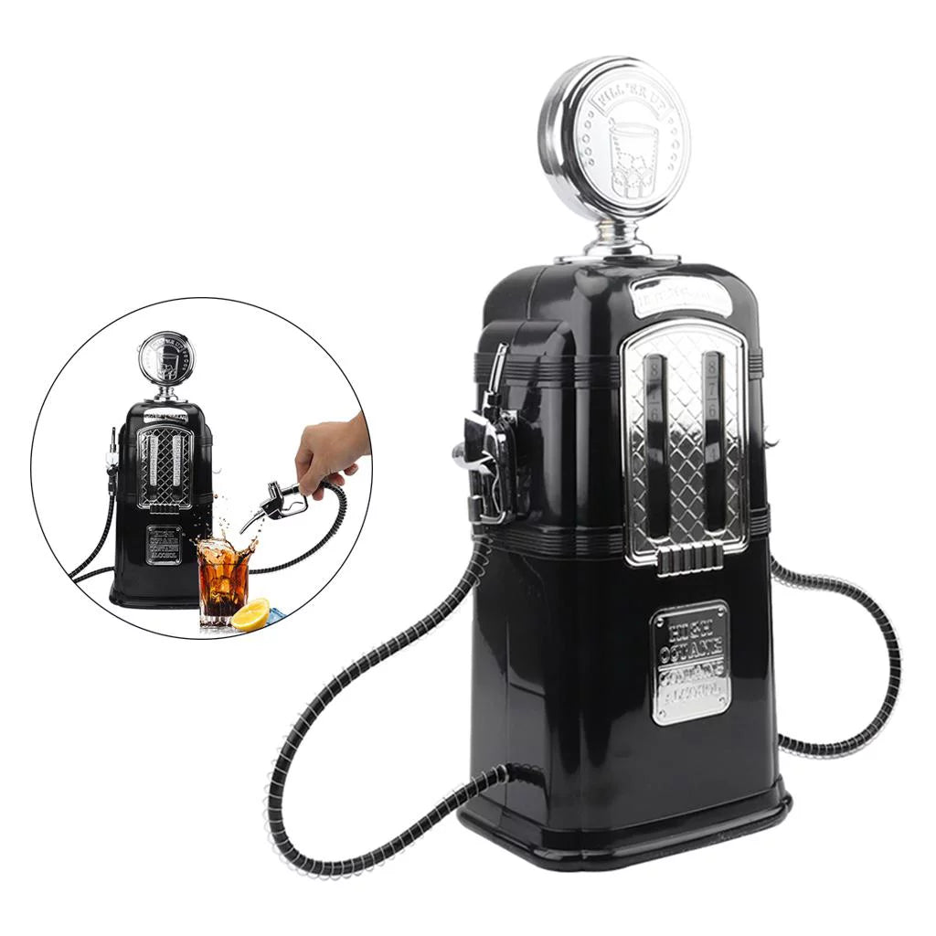 Dual Gas Sizetation Dispenser Gas Pump Vodka Beverage Dispenser Black