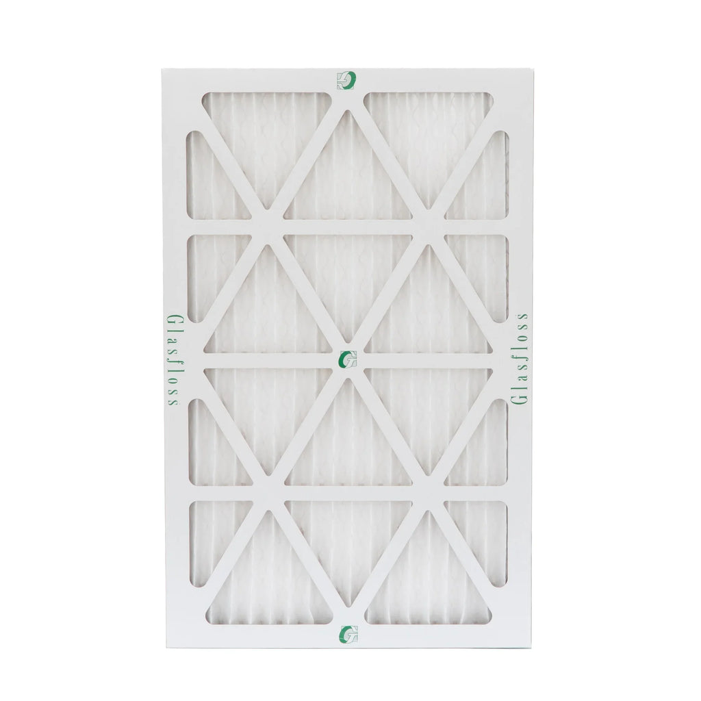 16x24x1 MERV 10 Pleated AC Furnace Air Filters by Glasfloss Industries. ( 8 Pack ) Exact Sizeize: 15-1/2 x 23-1/2 x 7/8