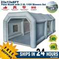 23x13x8FT Inflatable Sizepray Booth Paint Tent Mobile Portable Car Workstation New