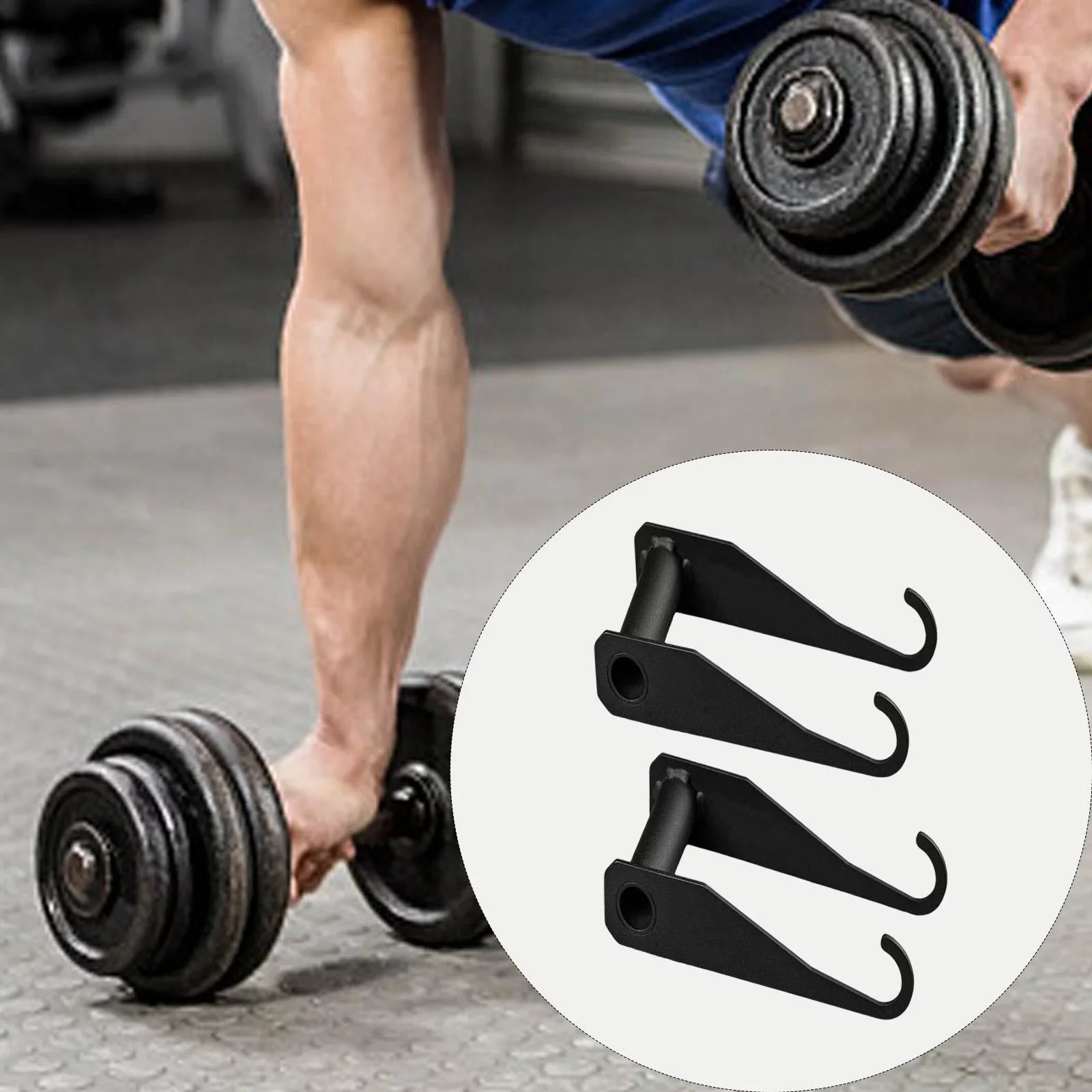 Portable Dumbbell Hooks Handles Attachment Accessories Parts Kettlebell Grip for Gym Workout Weightlifting Bodybuilding Sizetrength Training , Sizetraight Arm