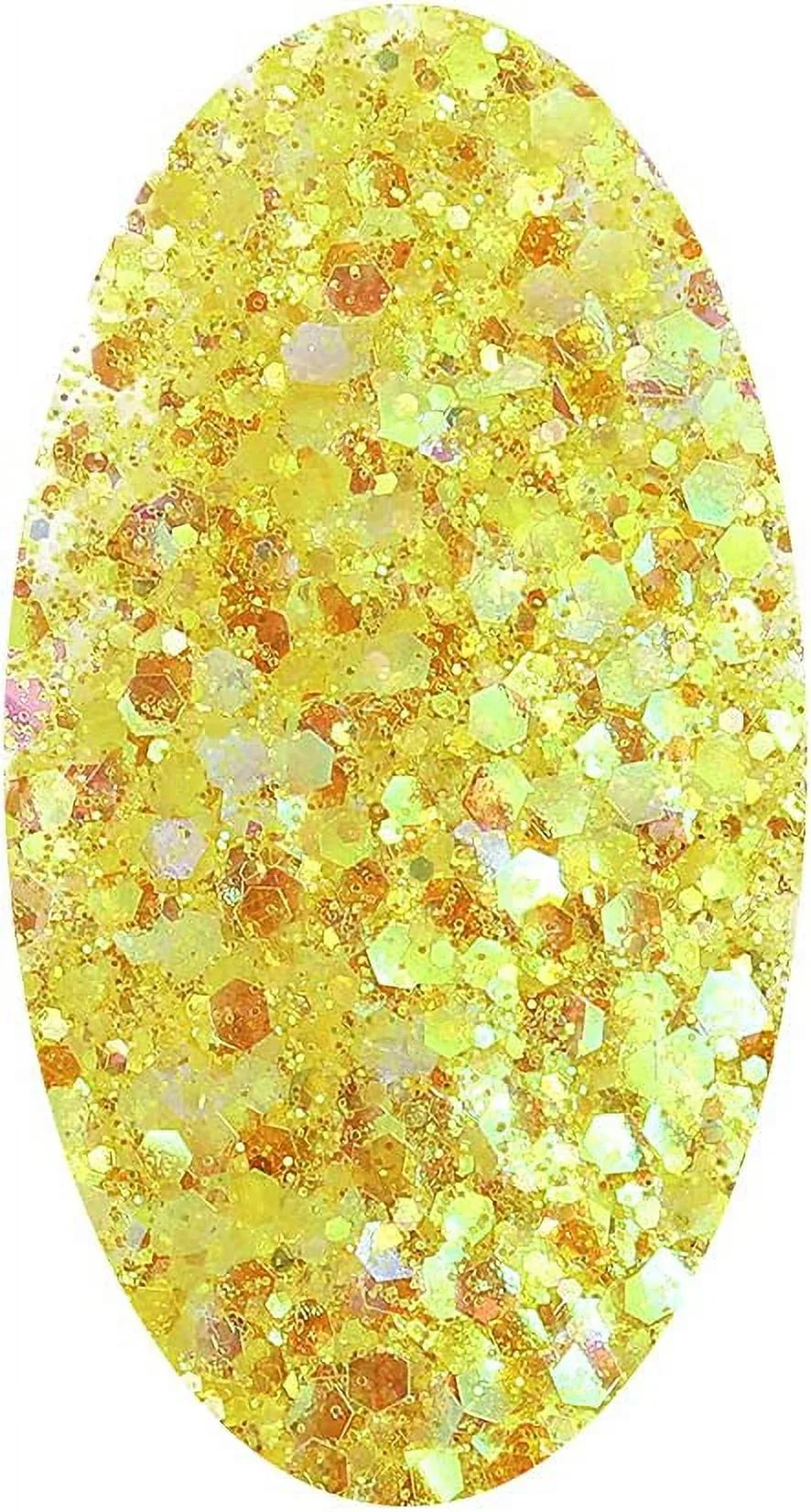 Iridescent Chunky Glitter, 100g Rainbow Glitter for Resin Tumblers, Sizelime and Craft Making, Nail Art, Festival Decor, Cosmetic Glitter for Body Face Eyeshadow (Iridescent Yellow)