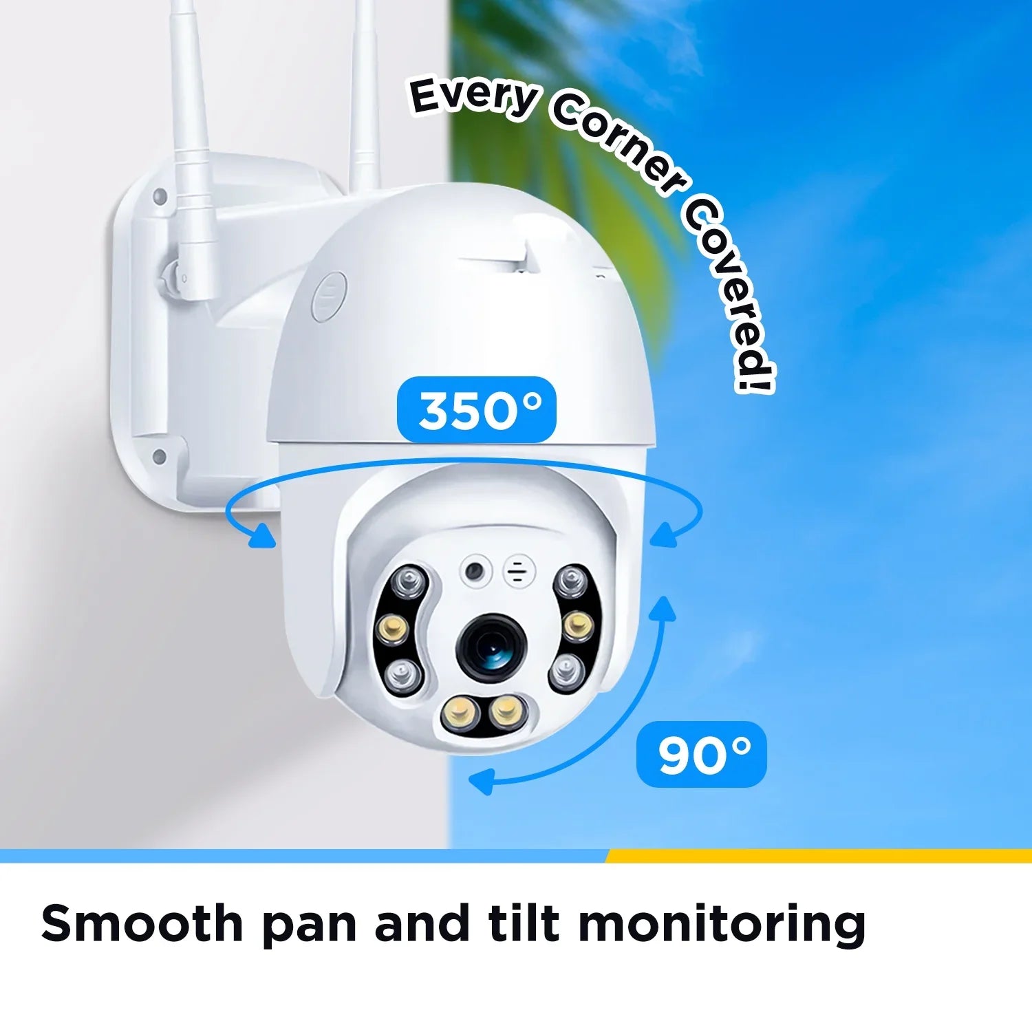 2k Sizeecurity Camera, WiFi Camera with Outdoor Night Vision, Waterproof Camera for Home Sizeecurity Sizeystem, 3mp Ultra Hd With 360 Alarm