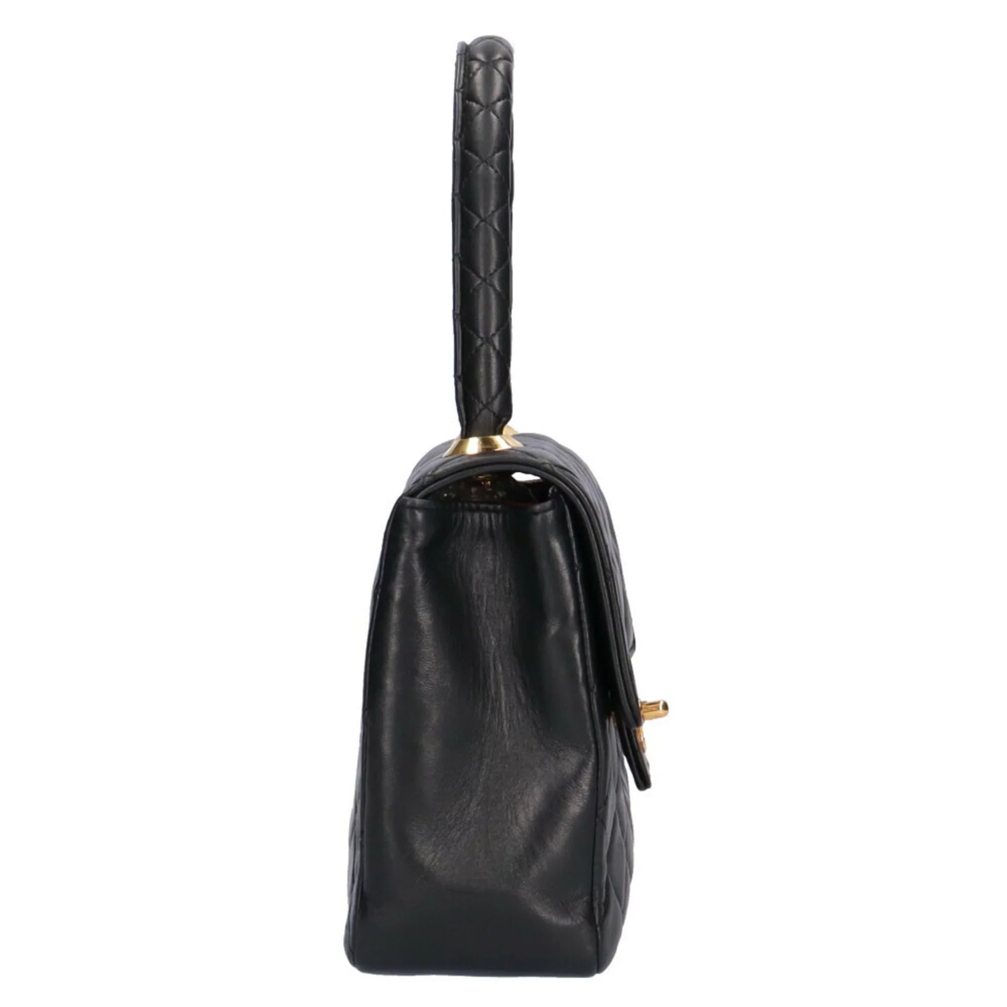 Pre-Owned Chanel matelasse handbag lambskin black ladies CHANEL (Good)