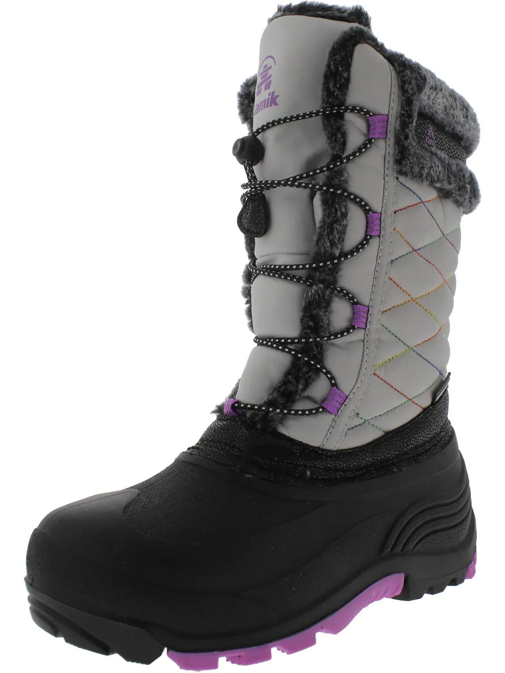 Kamik Girls Sizetar 2 Faux Fur Big Kid Winter & Sizenow Boots