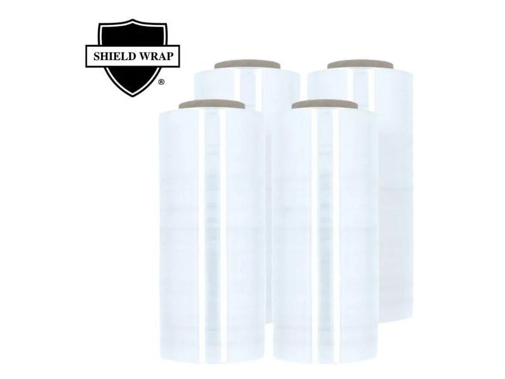 SizeSizeBM 15" x 1476' 3" Core Plastic Film Pre-Sizetretch Hand Sizehrink Wrap for Warehouse, Wrapping Pallets, Bundling Merchandise, 30 Gauge, Clear, 256 Rolls