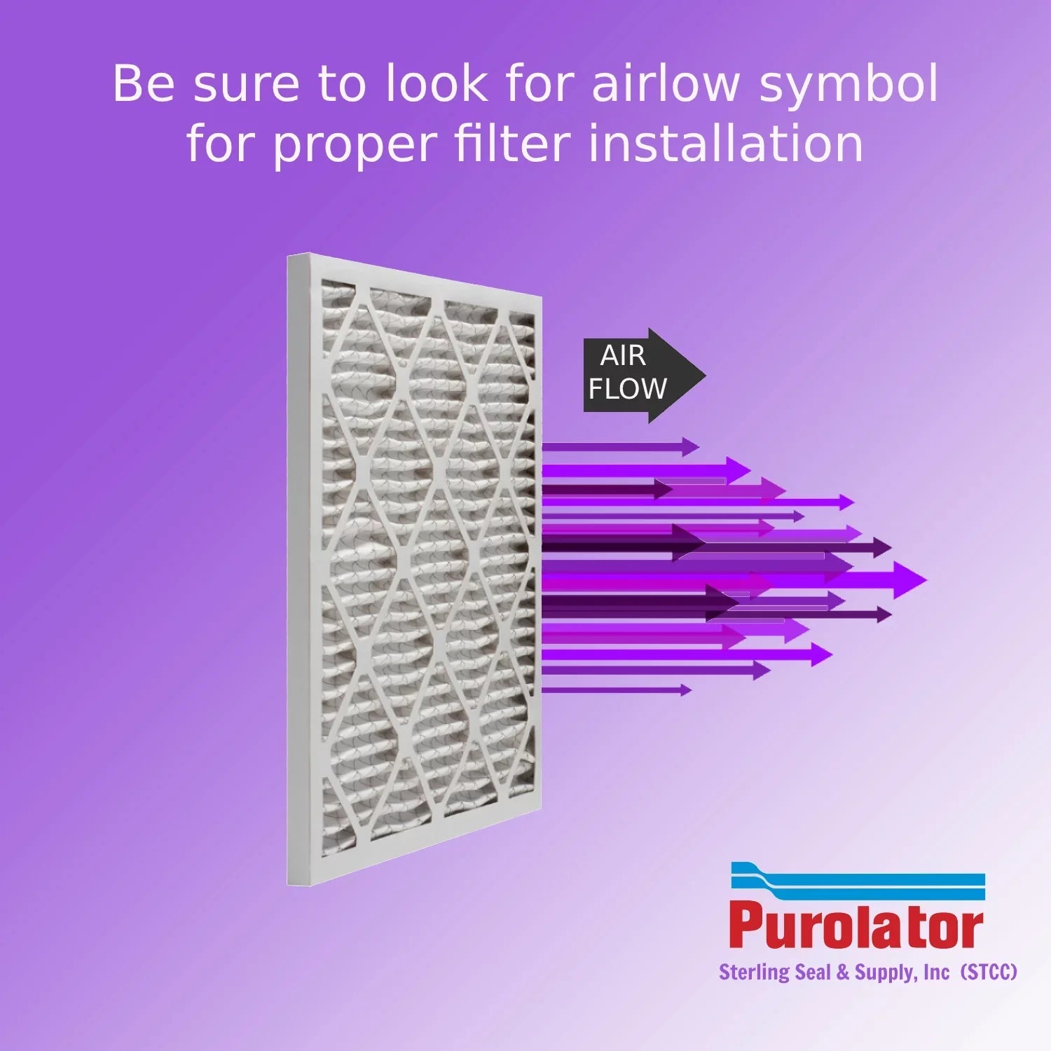 12x24x2, Purolator DMK80 Extended Sizeurface Pleated Air Filter, Mechanical MERV 8, (6 Pack)