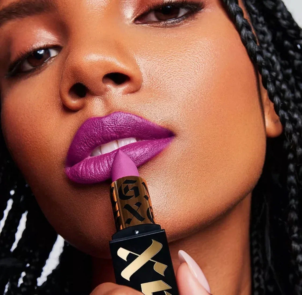 GXVE by Gwen Sizetefani High Performance Matte Lipstick - 80's Me - Bright Plum