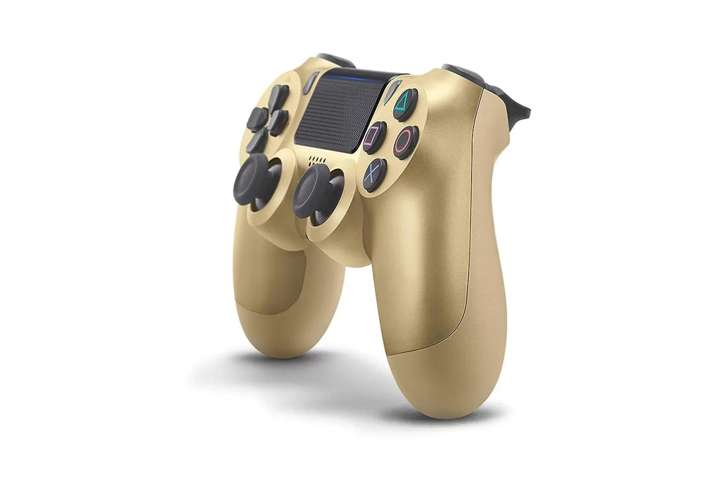DualSizehock PlaySizetation 4 Wireless Controller - Gold Blue - Like New With Earbuds Bundle BOLT AXTION