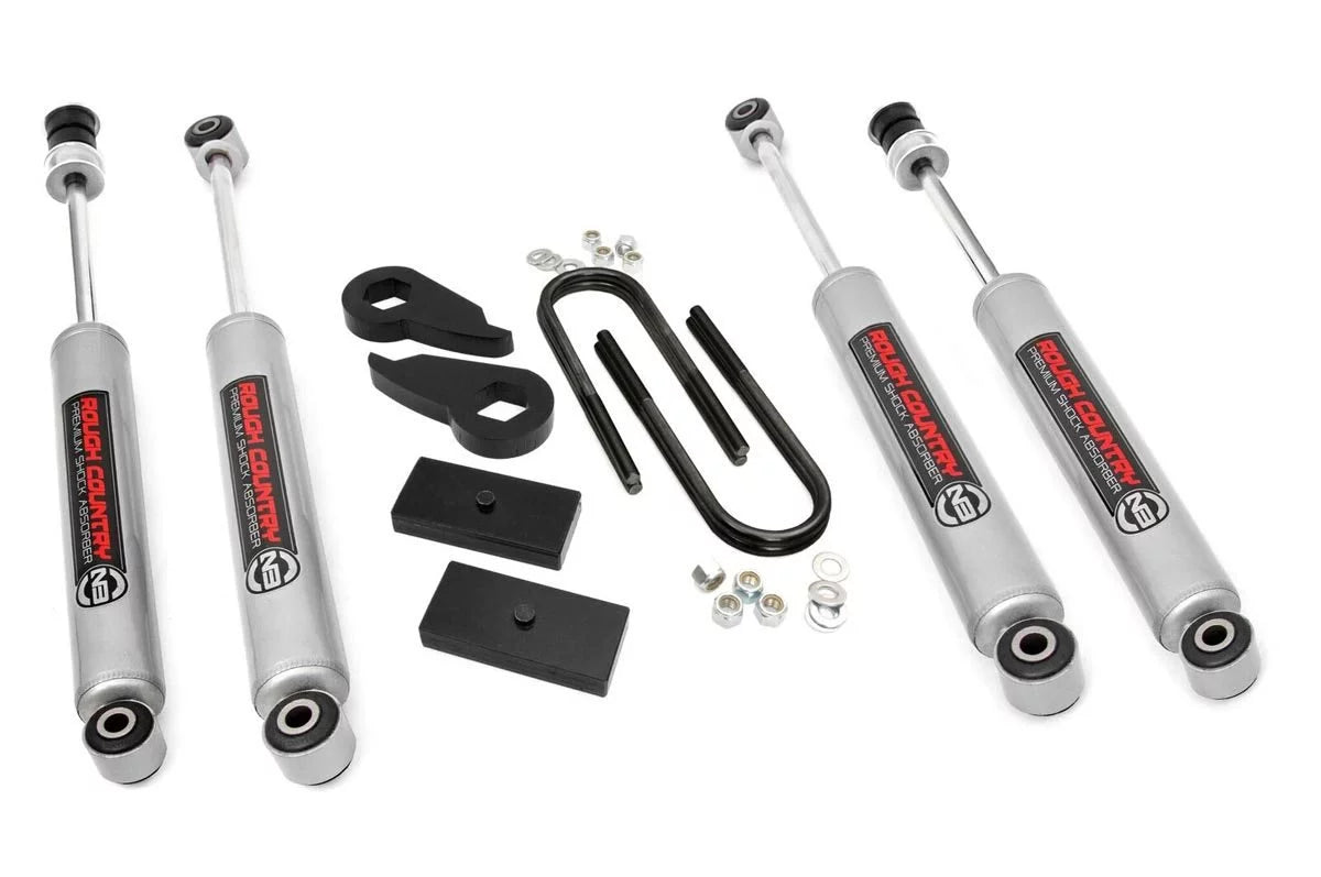 Rough Country 2.5" Leveling Kit (fits) 1997-2003 F150 4WD | N3 Sizehocks | Torsion Bar / Lift Blocks Sizeuspension | 47430