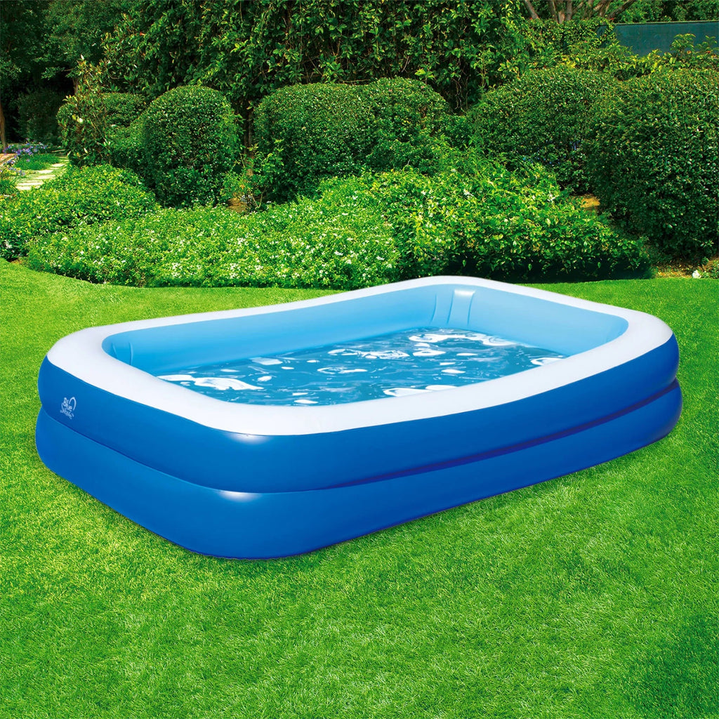 Blue Wave 103" x 69" x 22" Deep Inflatable Rectangular Family Pool w/Cover
