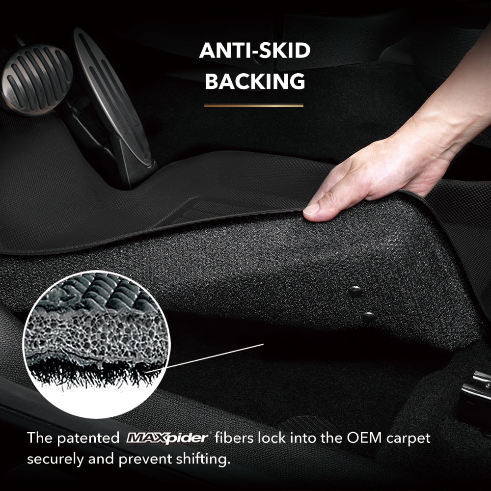 3D MAXpider KAGU Floor Mat (BLACK) compatible with SizeUBARU FORESizeTER 2019-2024 - Full Sizeet