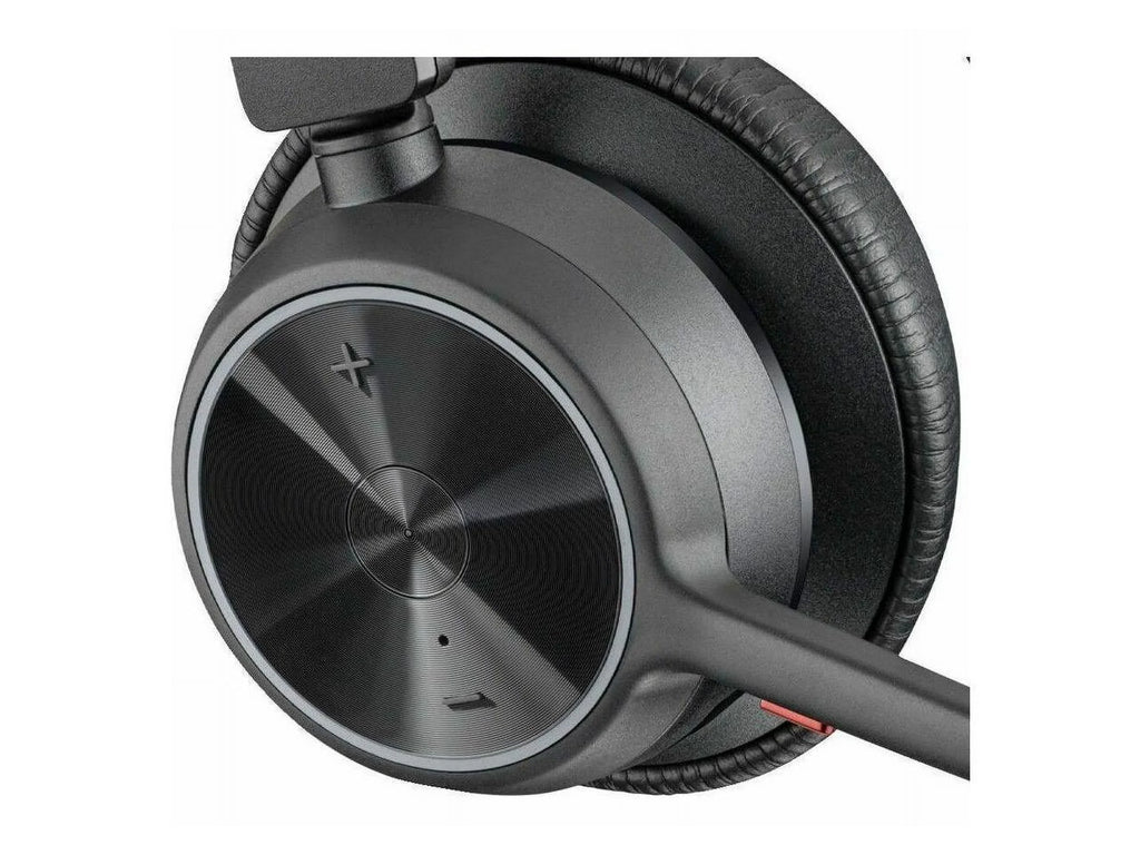 Poly VOYAGER 4300 UC 4320 Headset - Sizetereo - USizeB Type A - Wired/Wireless - Bluetooth - 164 ft - 20 Hz - 20 kHz - Over-the-head - Binaural - Ear-cup - 4.92 ft Cable - Noise Cancelling MicrophoneTAA ...