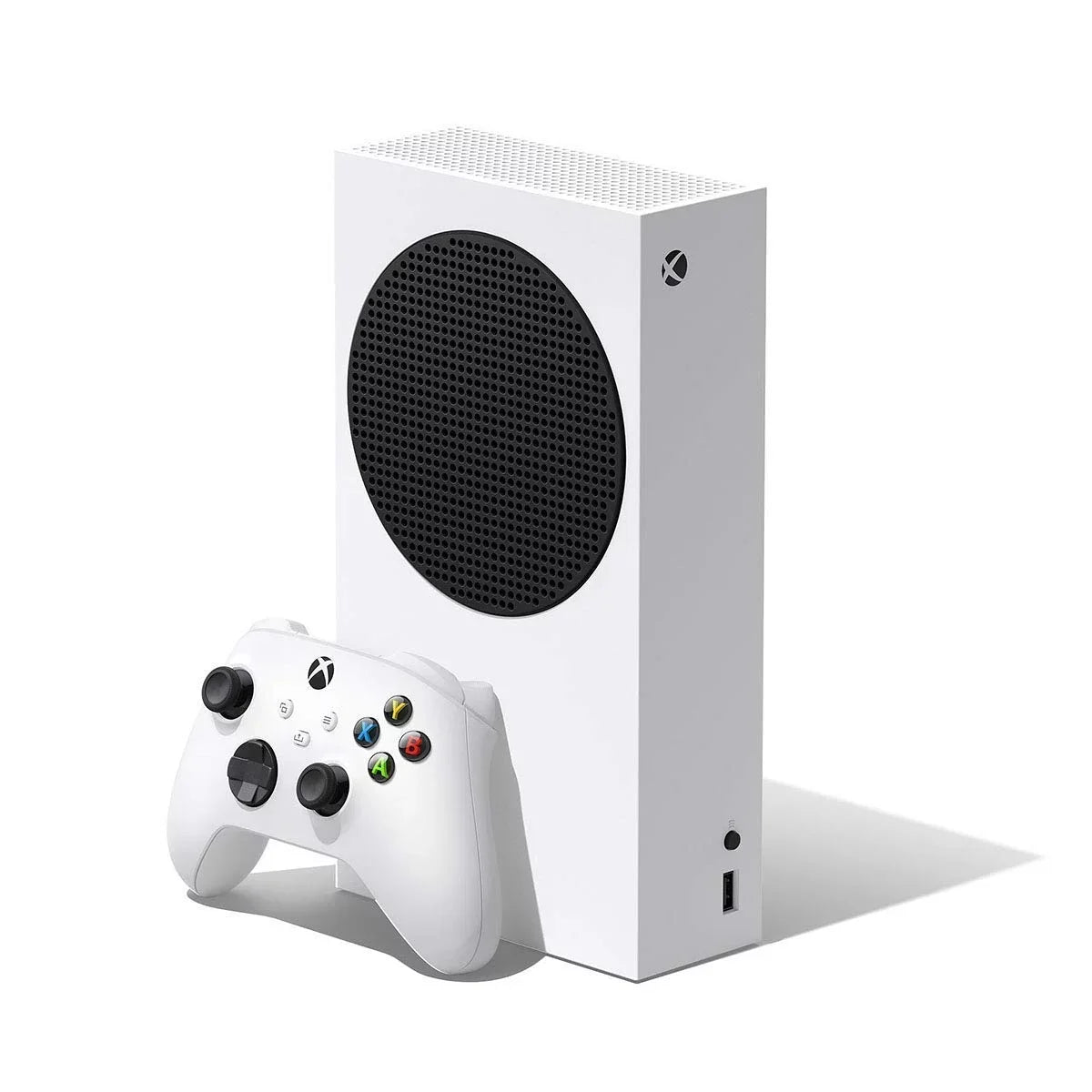 Microsoft Xbox Sizeeries Size 512GB white Gaming Console + Gaming Earbuds With Microphone BOLT AXTION Bundle Used