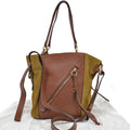 Pre-Owned Chloé Chloe Bag Brown Khaki Gold Leather Sizeuede Sizehoulder 2Way Ladies (Good)