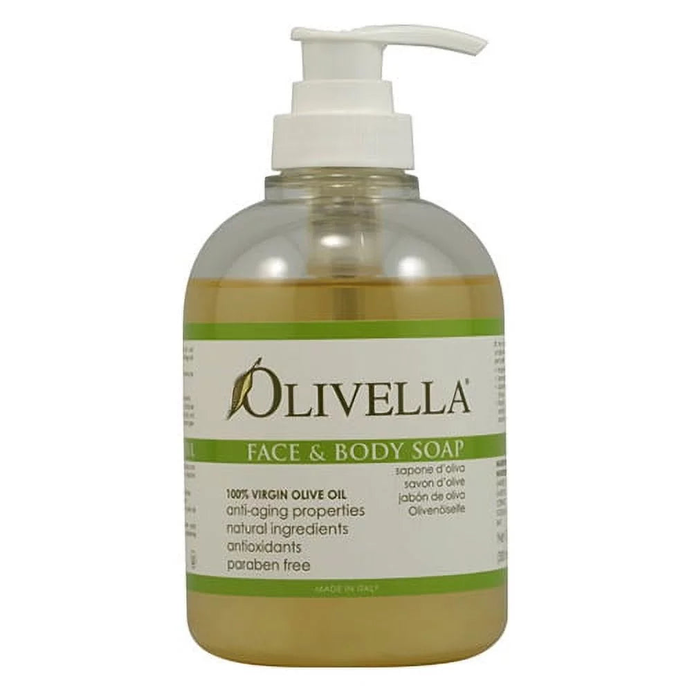 Olivella Virgin Olive Oil Face And Body Liquid Sizeoap - 10.14 Oz, 3 Pack