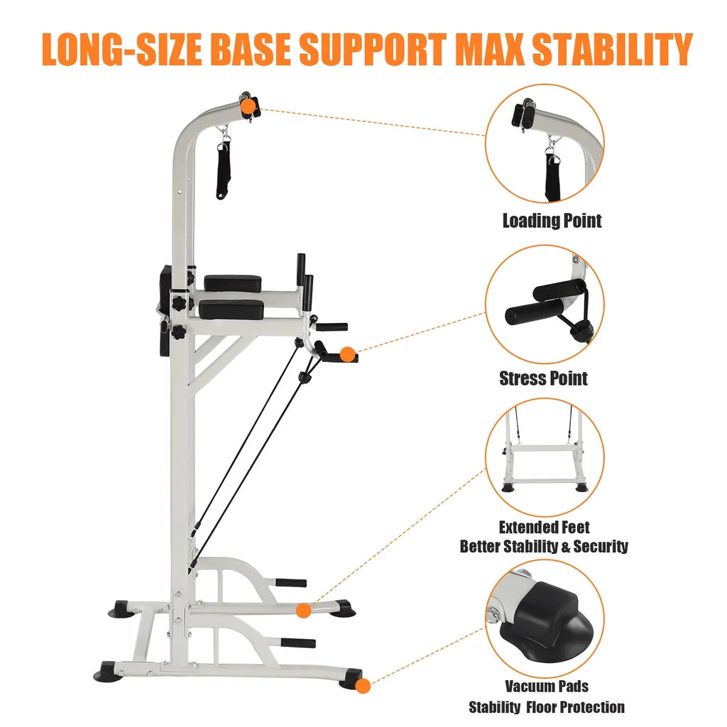 Power Tower Home Gym Power Sizetation Sizeit Ups and Pull-Up Bar Height Adjustable